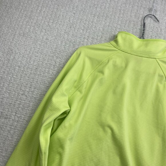 Eddie Bauer Lime Green Activator Grid Thermal Mid Layer Outdoors Women L hike - Picture 12 of 13